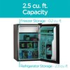 Black & Decker Compact Refrigerator Energy Star Single Door Mini Fridge with Freezer, 2.5 Cubic Feet, Black BCRK25B